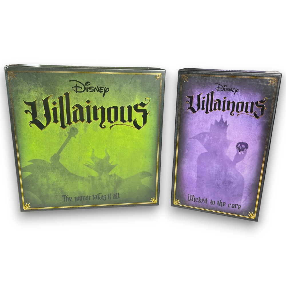 Disney Villainous Game Lot The Worst Takes It All & Wicked to the‎ Core Sealed
